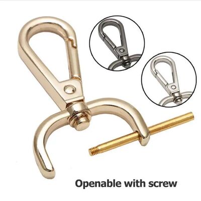 1pc Wallet Detachable Spring Hook Rotating Buckle Keychain C