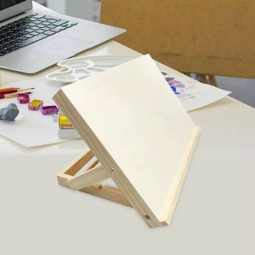 Foldable Tabletop Easel Lightweight Portable Wood Drawing Ea