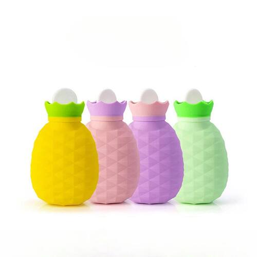 Silicone Hot Water Bag Student Hand Warmer Water-filled Micr