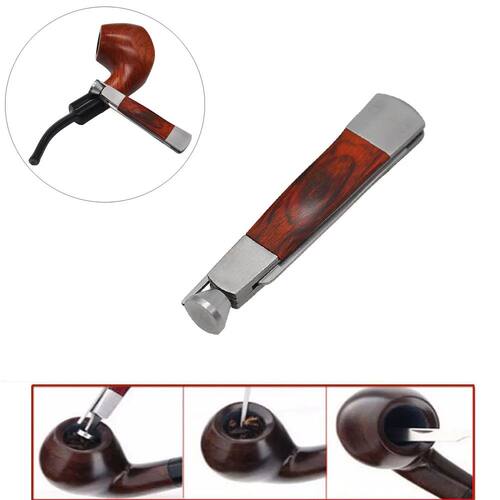 3in1 Knift Red Wood Stainless Steel Pipe Cleaning Reamer Tam
