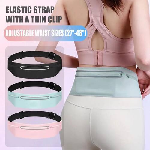 Waterproof Running Waist Pack Adjustable Belt Men Women Slim