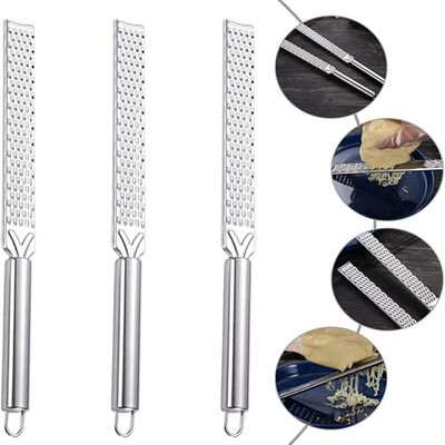 Multi-purpose Cheese Grater Stainless Steel with Hanging Loo