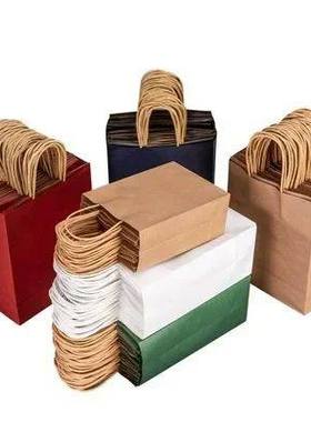 10PCS Kraft Paper Gift Candy Bag Colored Hand-held Paper Bag