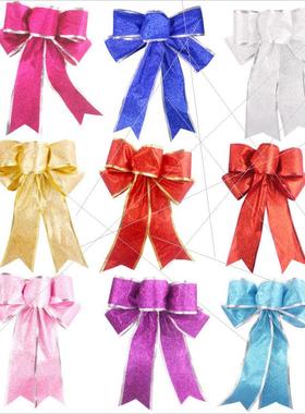 Gold onion powder Christmas bow hanging accessory diy