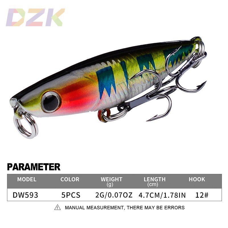 微物小波帕路亚饵4.7cm 2g路亚饵假饵塑料硬饵马口翘嘴仿生饵高m3