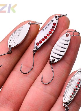 斜切马口亮片 远投路亚饵海钓仿生假饵 淡水翘嘴鲈鱼鳜鱼金属亮m6