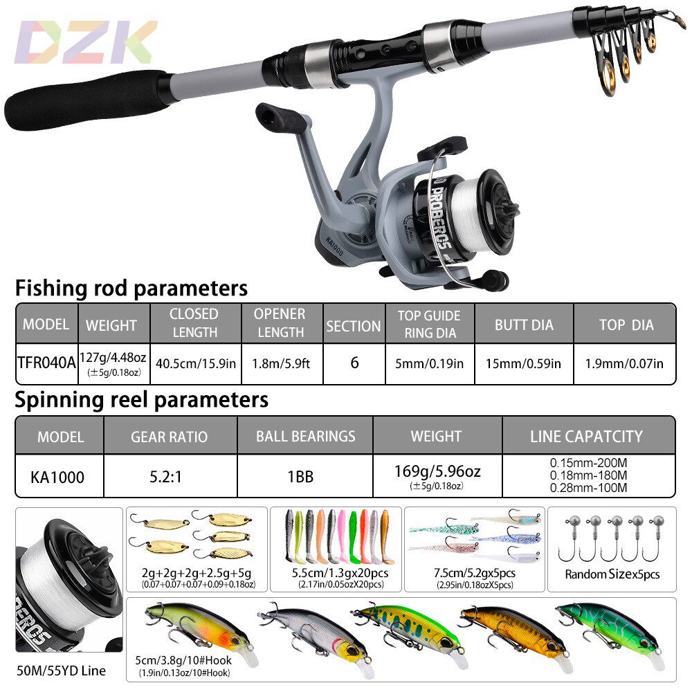 便携式海竿套装 远投抛竿迷你鱼竿 渔轮鱼线鱼饵鱼杆全套海杆套m3