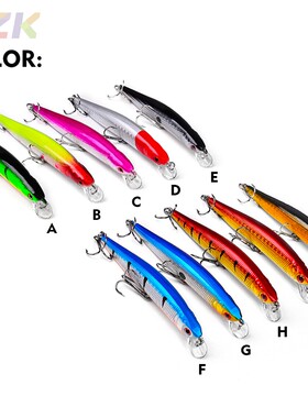 浮水路亚饵10色仿生假饵8.4G 10CM塑料假饵鱼饵eBay路亚饵DW105m1