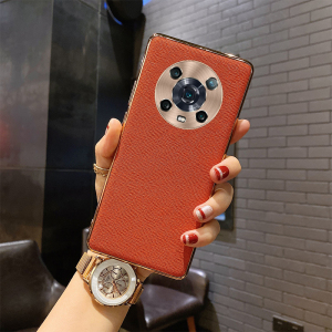 皮纹荣耀x40适用荣耀magic4至臻版手机壳magic3/4pro高档皮套华为se奢华x30i高级感高档网红女款男商务网红外