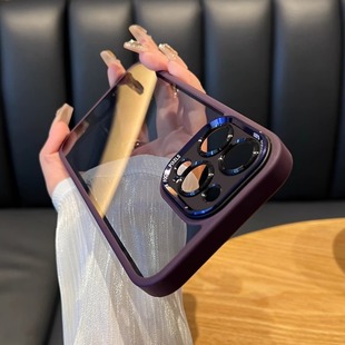 适用苹果15promax新款手机壳iphone14pro的套plus保护壳小众13简约12全包高级11透明pm网红por男女le潮壳爆款