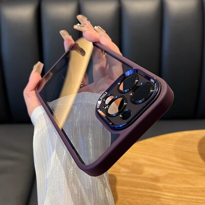 适用苹果15promax新款手机壳iphone14pro的套plus保护壳小众13简约12全包高级11透明pm网红por男女le潮壳爆款