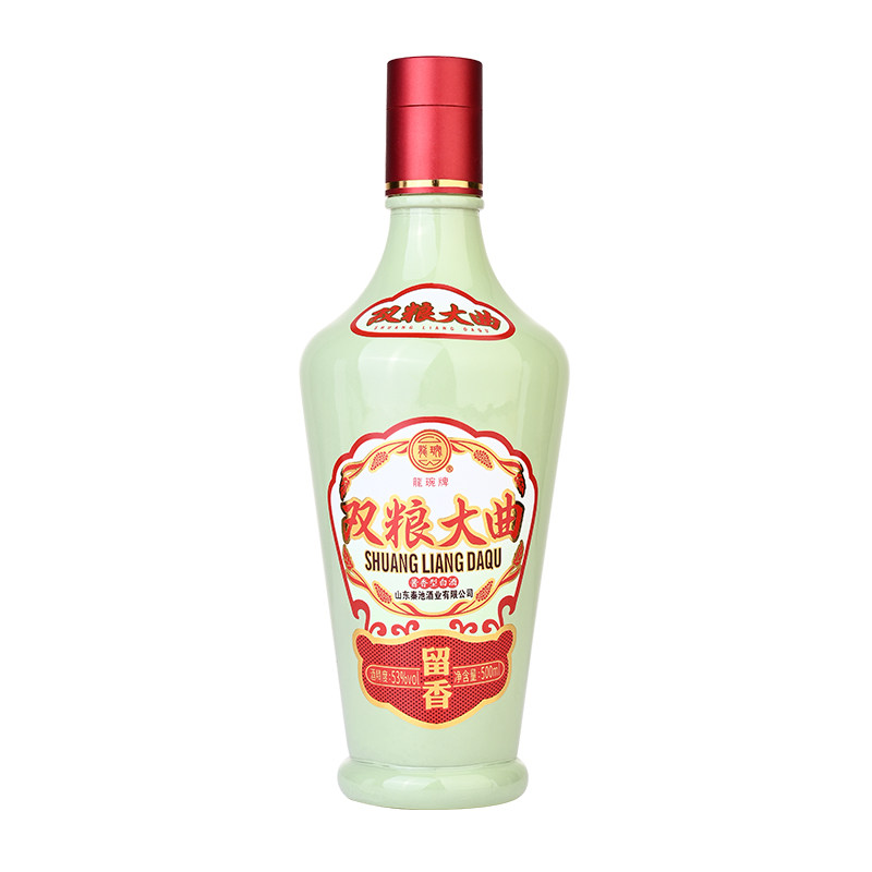 秦池双粮大曲留香53度500ml*1瓶龙琬酱香型白酒口粮山东节日礼品
