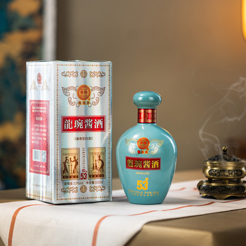 秦池龙琬酱酒酱香型53度500ml山东优级白酒大曲坤沙纯粮固态发酵
