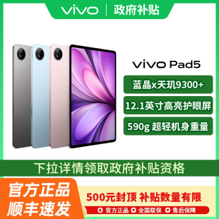 【政府补贴至高15%】vivo Pad5 平板电脑新款天玑9300+学生官方正品开学网课吃鸡 vivo pad5 pad5pro pad3
