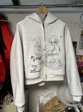 KAICHUJIN原创设计“凝视”主题超重工EVA绫波丽刺绣双面穿外套