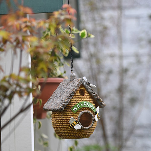 户外鸟屋挂件庭院摆件挂饰树挂