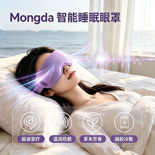 Mongda智能睡眠眼罩冷热敷遮光