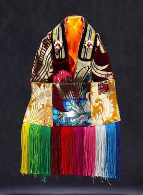 新款藏式佛像披风外衣手工 神像天衣菩萨护法衣 大号佛袍宗喀巴莲