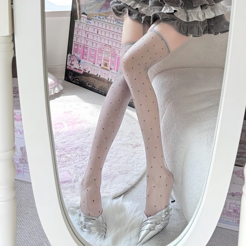 性感极光油亮吊带丝袜纯欲波点吊带一体袜蕾丝花边丝袜女,女士内衣/男士内衣/家居服,吊带/背心/T恤/打底/肌底衣,淘宝优惠券,粉丝福利购,淘宝优惠卷