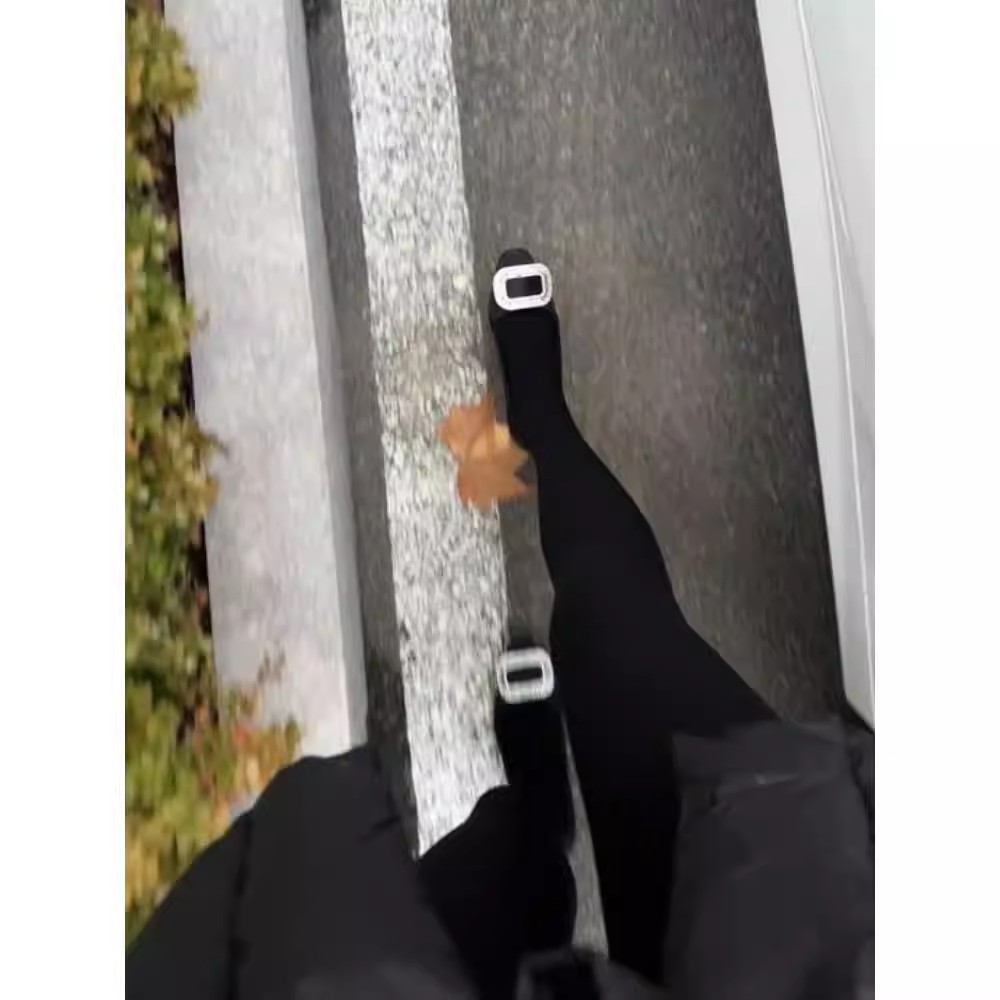 韩系80D加绒天鹅绒连裤袜女