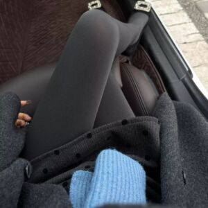 韩系通勤日常都ok的灰色连裤袜