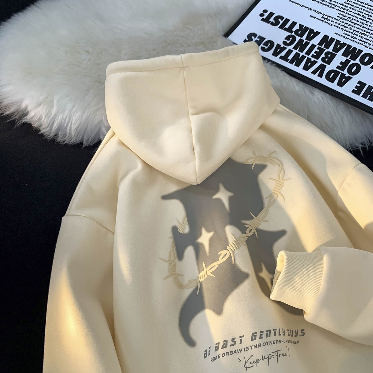 1014-WY630-P68限88-秋冬新款字母发泡印花连帽卫衣男，男装卫衣，星座1015-2