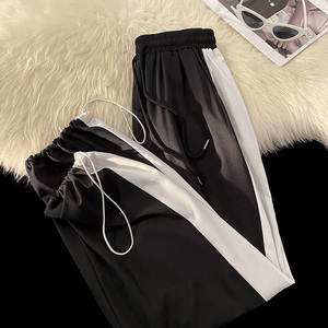 1015-2货号WK519-P28无差价夏季拼接冰丝休闲裤，男装休闲裤，星座1015-2