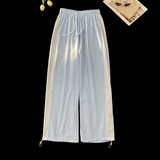 1015-2货号WK519-P28无差价夏季拼接冰丝休闲裤，男装休闲裤，星座1015-2