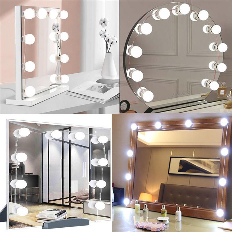 LED Make up Mirror Light Bulbs USB Hollywood Vanity Makeup M