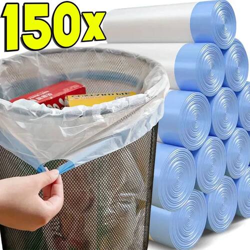 Drawstring Garbage Bag Household Portable Kitchen Thickened
