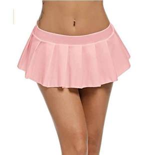 mini pleated miniskirt欧美低腰半身百褶裙迷你超短裙 waist Low