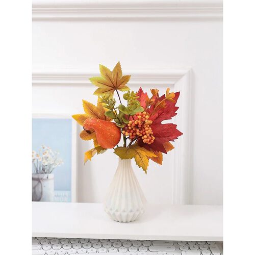 1 PC 11.8-inch (H) realistic pumpkin plant vase decoration i