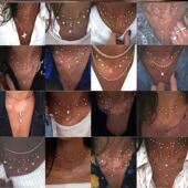 Jewelry Vintage Gift项链 Geometry Chokers Pendants Necklaces