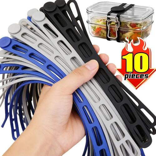 54cm Reusable Silicone Elastic Band Lid Straps for Pot Lid H
