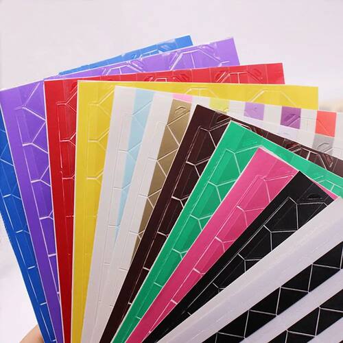 10 Sheets DIY Colorful Photo Corner Scrapbook Paper Photo Al