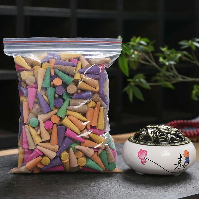 60pcs Mixed Cones Incense Aromatherapy Waterfall Smoke Backf