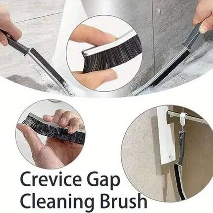 Hard Bristle Crevice Cleaning Brush for Fine Seam Corners Gr