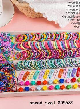 Candy Color Girls Hair Clips Rope Ponytail Holder Kids Hair