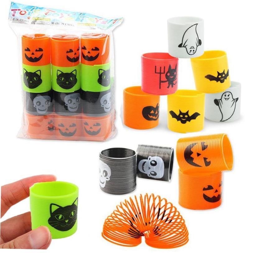 .12pcs Horror Halloween Magic Springs Toy Halloween Decors P