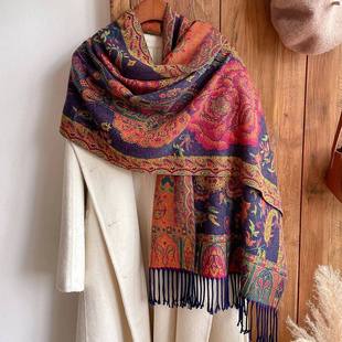 Cashmere Scarf Wrap Women Des Shawl Winter Print 2023 Design