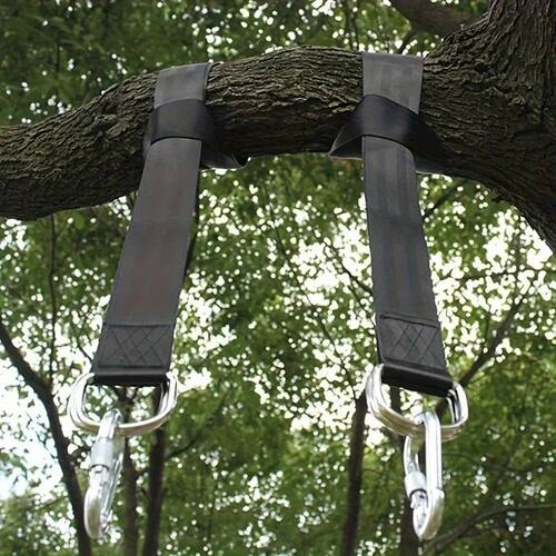 Outdoor Swing Hammock With Safety Belt, Portable Bag, Durabl