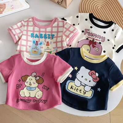 2026 Summer Children's Clothing T-Shirt Kids Clothes Boys Gi