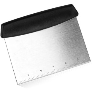 Kitchen Dough Scraper and Chopper, 6.3 Inch with Measurement