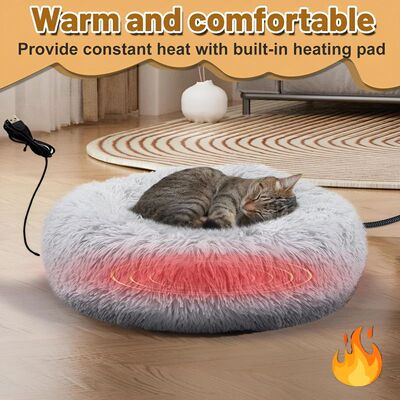 Winter Heated Constant Temperature Pet Bed 50CM Diameter Cat