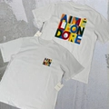 White Abstract Color Block