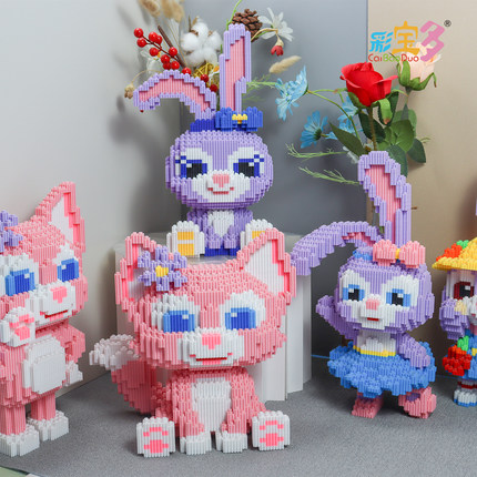 星黛露微小钻石颗粒积木创意漫威DIY兴趣培养拼插拼图玩具男女孩