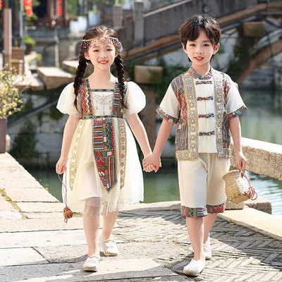 民族风儿童异域风情公主裙女童