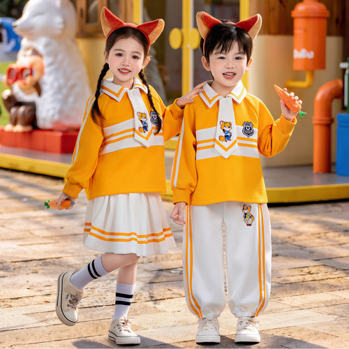 儿童演出服尼克狐狸动物城cos表演服装动漫卡通风男女童卫衣套装