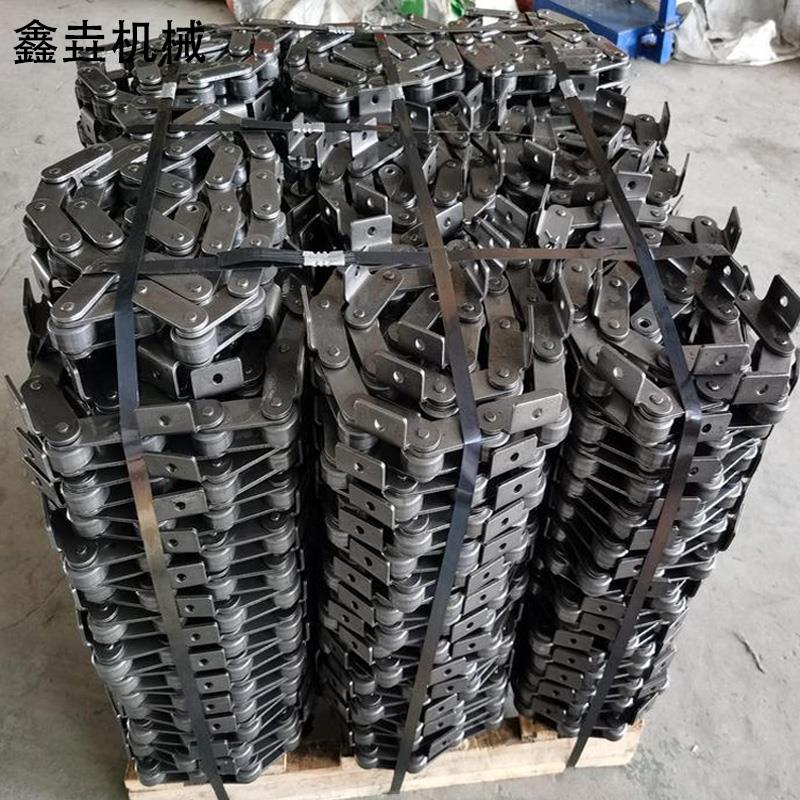 大节距工业弯板链条C2062C2082双节距滚子输送链重型工业传动链条