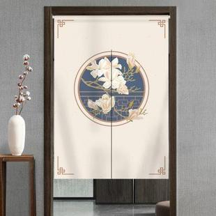 布艺半截门帘 门帘免打孔家用入户卧室厨房古风厕所卫生间隐私中式